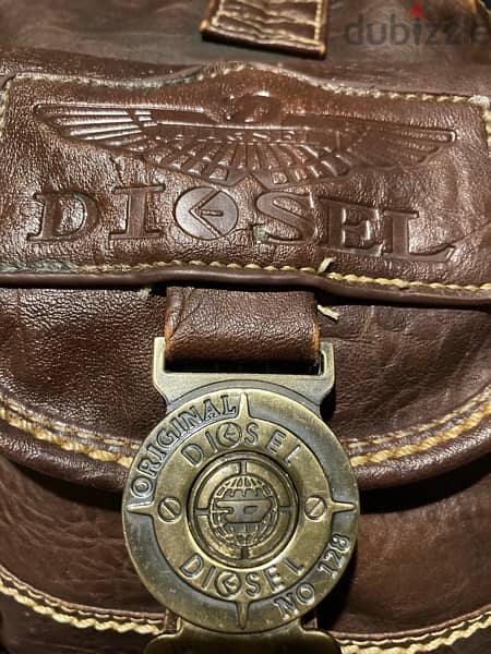 vintage diesel authentic leather bag 4