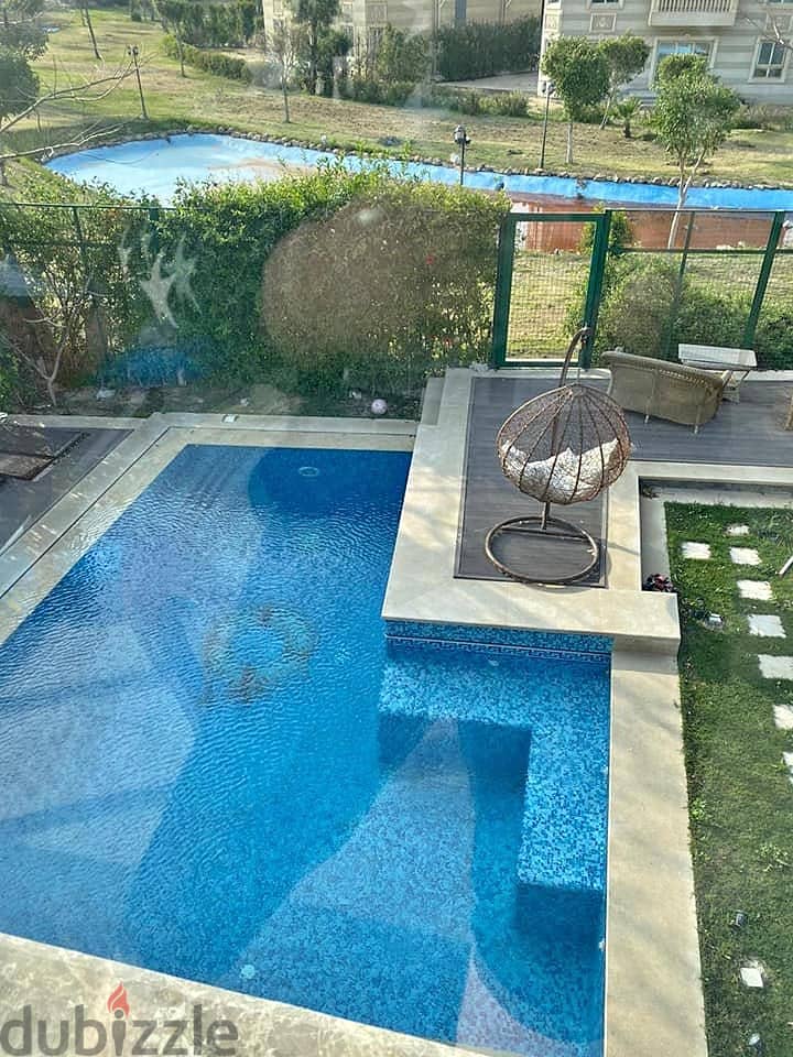 for sale luxury villa 4BR with private garden in taj city on suez road / للبيع فيلا مستقلة في مرحلة فلل فقط في تاج سيتي أمام المطار 5