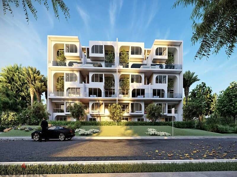Townhouse Corner 250m in front of Cairo Airport directly in The Median New Cairo Compound with installments over 8 years 8