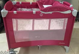 juniors travel cot with changer