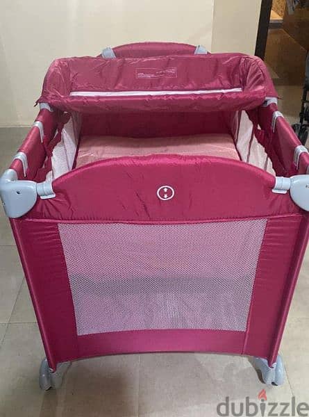 juniors travel cot with changer 2