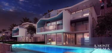 Townhouse for sale 155m directly on the sea, luxurious finishing in IL Monte Ain Sokhna IL Mount Galala