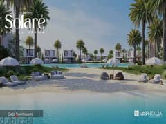 Chalet for sale in Solare North Coast - view on the sea and lagoon - Misr Italia Real Estate Development Company -5% down payment - fully finished