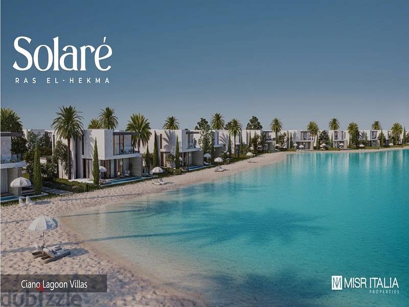 Chalet for sale in Solare North Coast - view on the sea and lagoon - Misr Italia Real Estate Development Company -5% down payment - fully finished 8