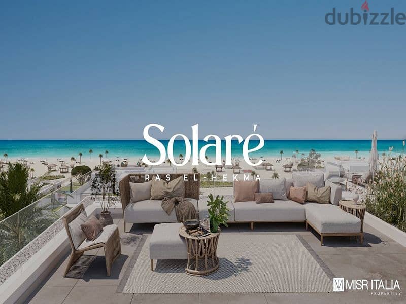 Chalet for sale in Solare North Coast - view on the sea and lagoon - Misr Italia Real Estate Development Company -5% down payment - fully finished 9