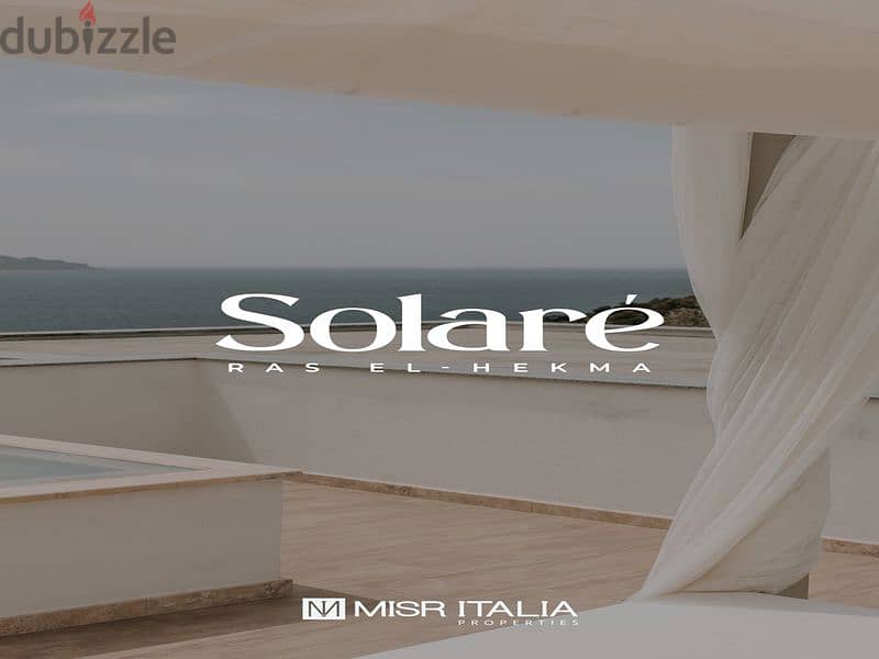 Chalet for sale in Solare North Coast - view on the sea and lagoon - Misr Italia Real Estate Development Company -5% down payment - fully finished 12