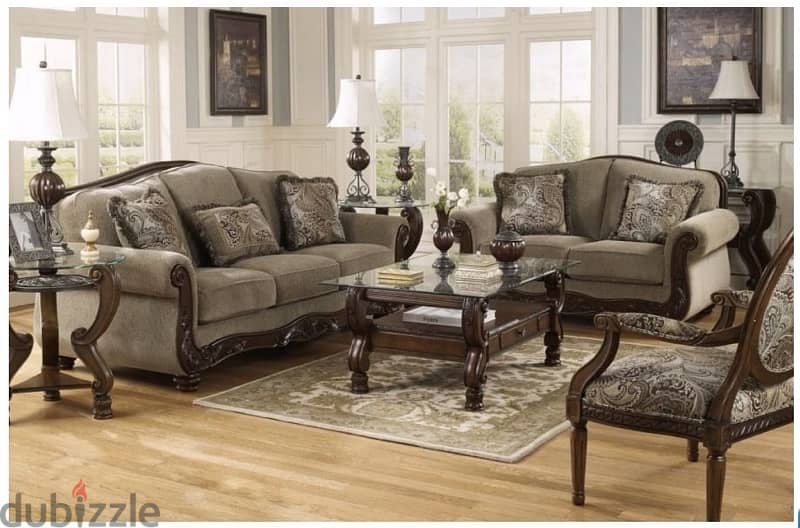 Ashley Furniture Martinsburg 3 pcs living room set, like New 1