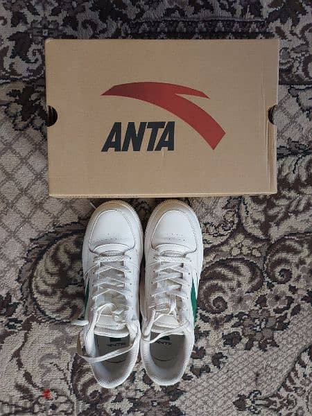Anta White Sneaker Lifestyle حذاء سنيكر أبيض من أنتا 1