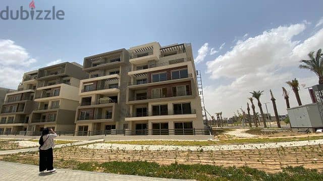 For sale at the lowest price in the project, a fully finished studio with air conditioners, with the largest open view, in installments 7