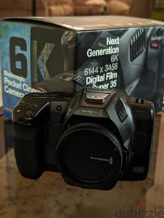 blackmagic Pocket Cinema camera 6k pro ( individual usage)