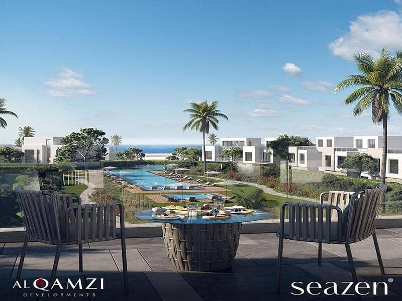 own a chalet on the North Coast with a private garden area of 131 meters, with a 10% down payment, fully finished with air conditioners - Al Qamzi 8