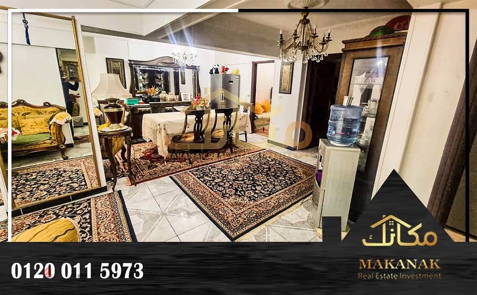 شقة بيع محرم بك شارع المشير احمد بدوي 165م 1