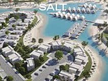 fully finished with 5% down payment and installments Corner Town house for sale in salt Full Sea View