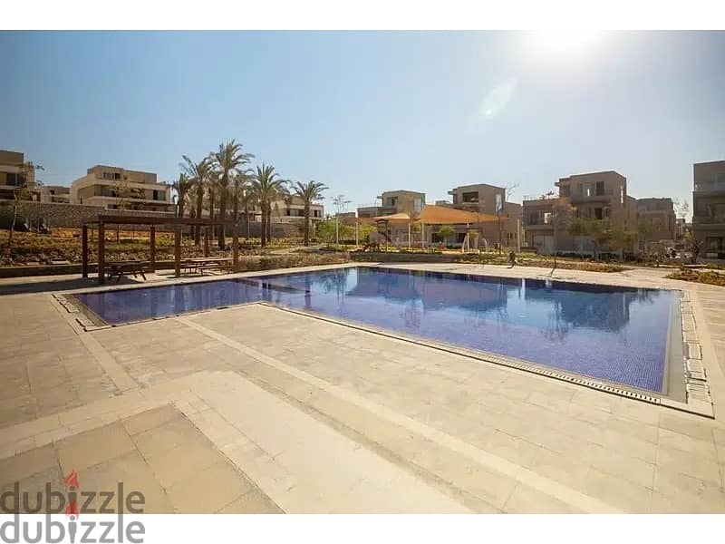 for sale apartment with garden prime location with installment in palm hills new cairo 3