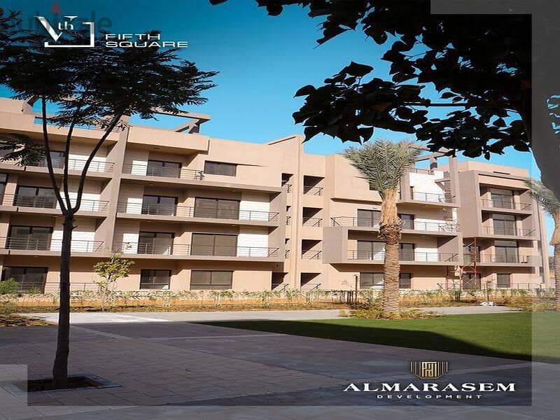 Apartment with immediate receipt for sale, fully finished, Ultra Super Lux, in Fifth Square Al Marasem Compound 5