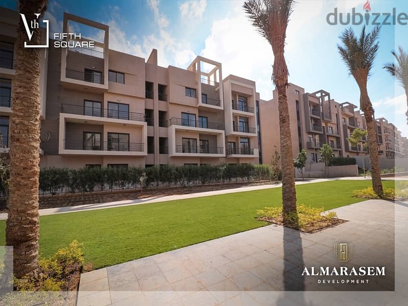 Apartment with immediate receipt for sale, fully finished, Ultra Super Lux, in Fifth Square Al Marasem Compound 8