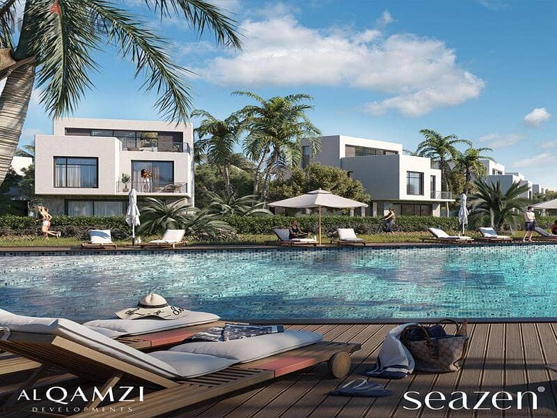 Own a chalet on the North Coast, fully finished, with air conditioners, with a 10% down payment - Al Qamzi Real Estate Developer | Seazen 11