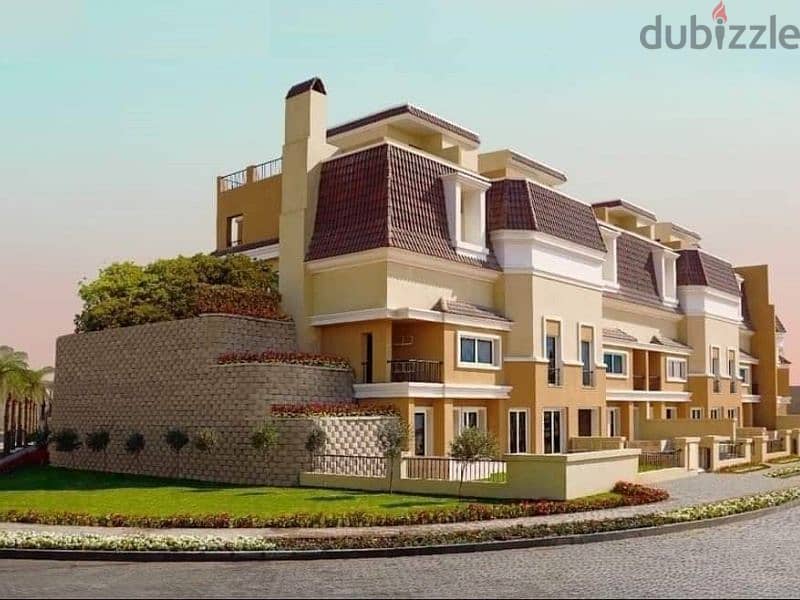Villa 212 meters + garden: 61 meters at the price of an apartment (at the old price) + large garden and in comfortable installments in (Sarai ) ) 3