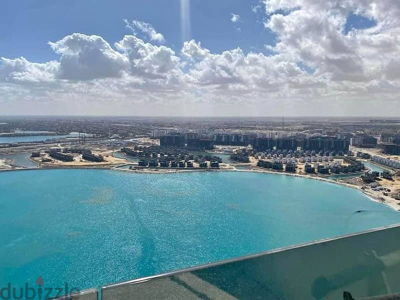 a direct sea view studio for sale in alamein towers north coast 7