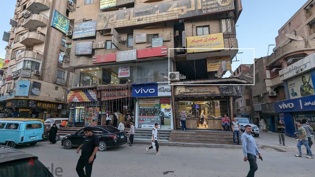 محل تجاري للبيع و مطل على ميدان ترسا و ش عثمان محرم بالطالبية الرئيسي 2