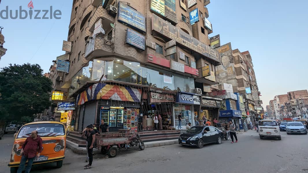 محل تجاري للبيع و مطل على ميدان ترسا و ش عثمان محرم بالطالبية الرئيسي 6