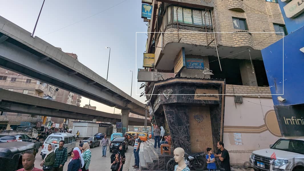 محل تجاري للبيع و مطل على ميدان ترسا و ش عثمان محرم بالطالبية الرئيسي 7