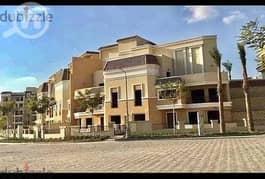 3-storey villa for sale, installments over 8 years, on Suez Road in front of Madinaty in Sarai New Cairo Compound