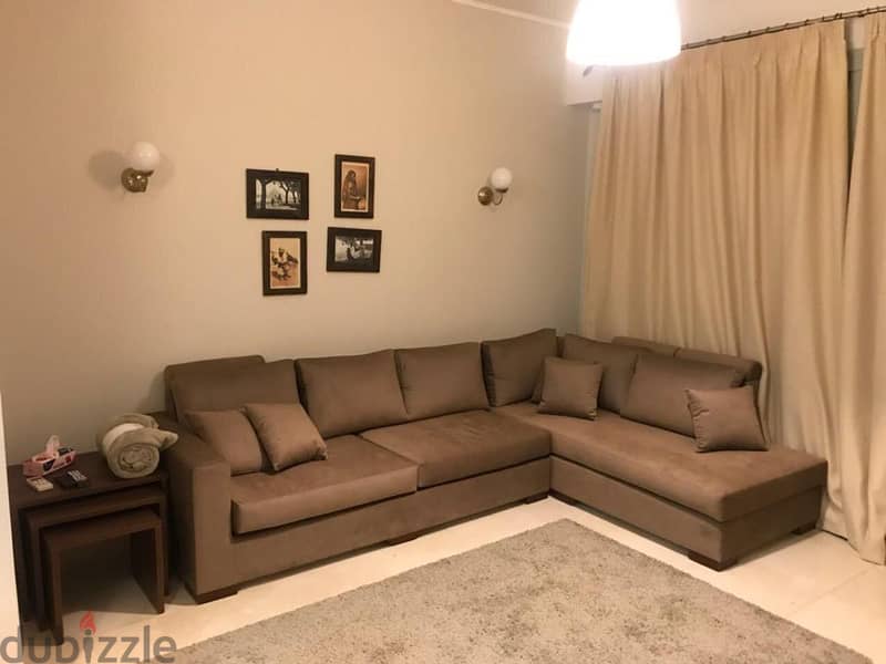 Fully Furnished Ground Apart in Palm Hills Village Gate  beside AUC 1
