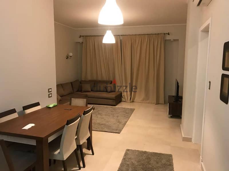 Fully Furnished Ground Apart in Palm Hills Village Gate  beside AUC 2
