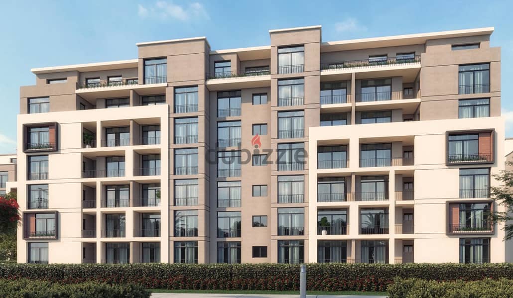 Apartment on the view in Sarai Compound, area of 110 square meters, in the newest stages of Sarai, with a down payment starting from 10% and installme 7