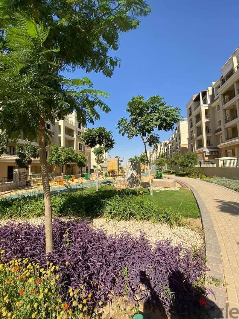 147 sqm apartment, ground floor, 123 sqm garden, lake view, Sarai Compound, New Cairo, Sur, Madinaty wall, 880,000 down payment 3