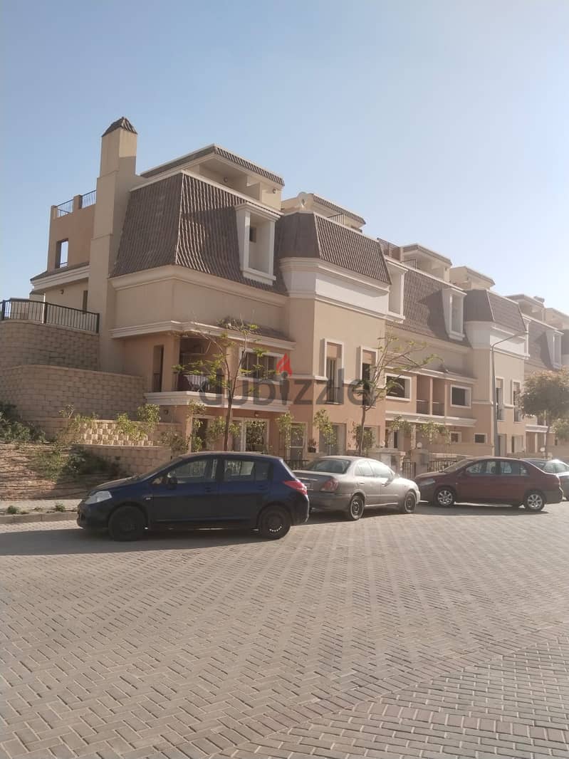 147 sqm apartment, ground floor, 123 sqm garden, lake view, Sarai Compound, New Cairo, Sur, Madinaty wall, 880,000 down payment 30