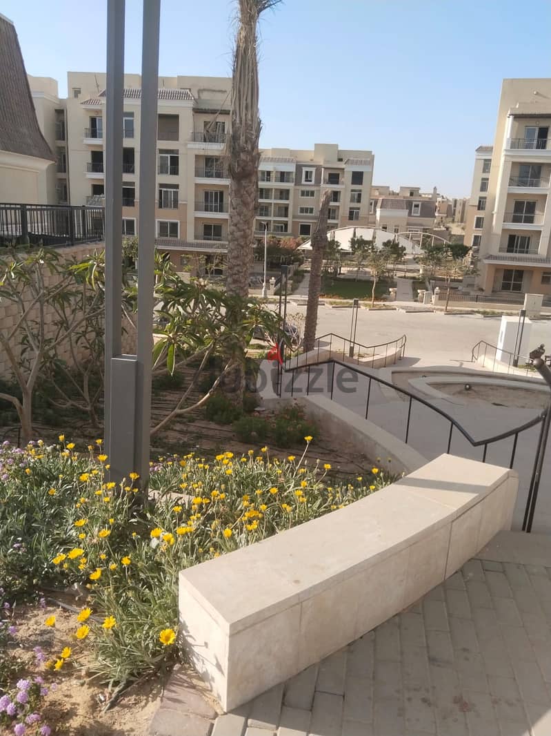 147 sqm apartment, ground floor, 123 sqm garden, lake view, Sarai Compound, New Cairo, Sur, Madinaty wall, 880,000 down payment 34