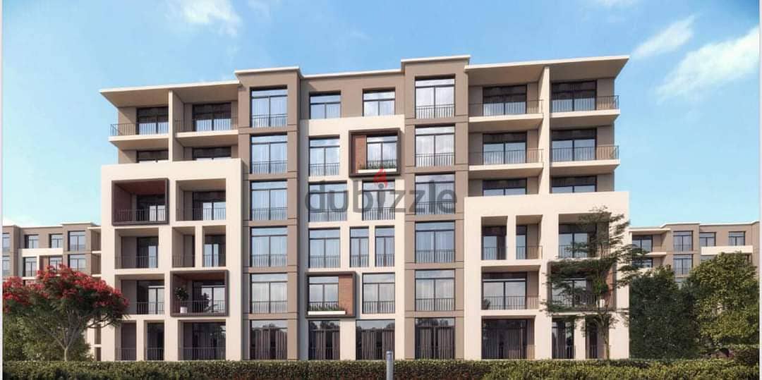 The lowest price for a duplex in Saray, 136 sqm, ground floor, 20 sqm garden, distinctive view, Elan stage, wall, Madinaty wall, installments over 8 y 12
