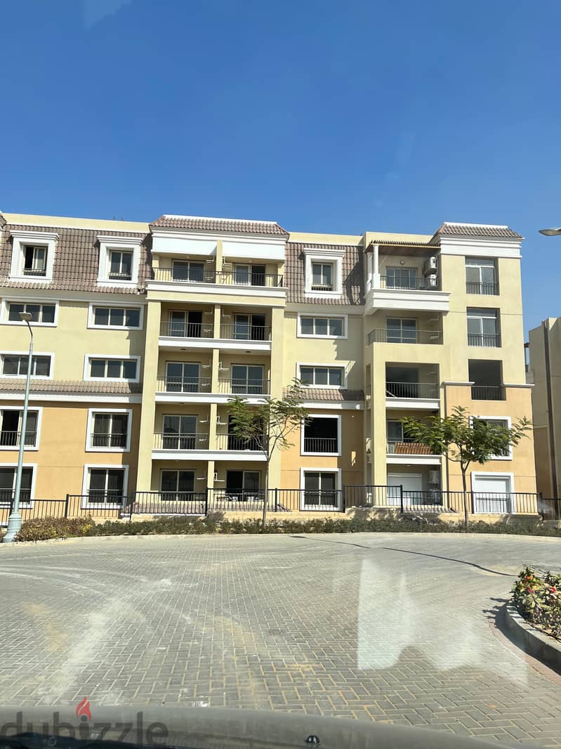 The most distinguished apartment in Sarai Compound, area of ​​156 square meters, at a special price, 3 rooms and 3 bathrooms, on View Direct, near Mos 24
