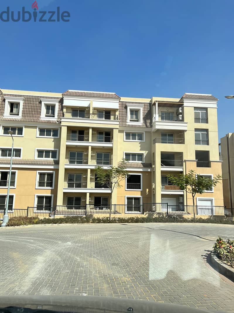 The most distinguished apartment in Sarai Compound, area of ​​156 square meters, at a special price, 3 rooms and 3 bathrooms, on View Direct, near Mos 25