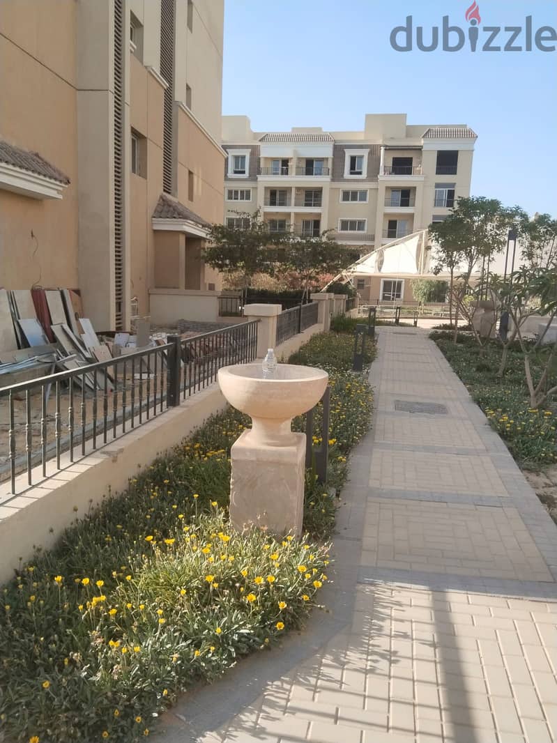The most distinguished apartment in Sarai Compound, area of ​​156 square meters, at a special price, 3 rooms and 3 bathrooms, on View Direct, near Mos 30