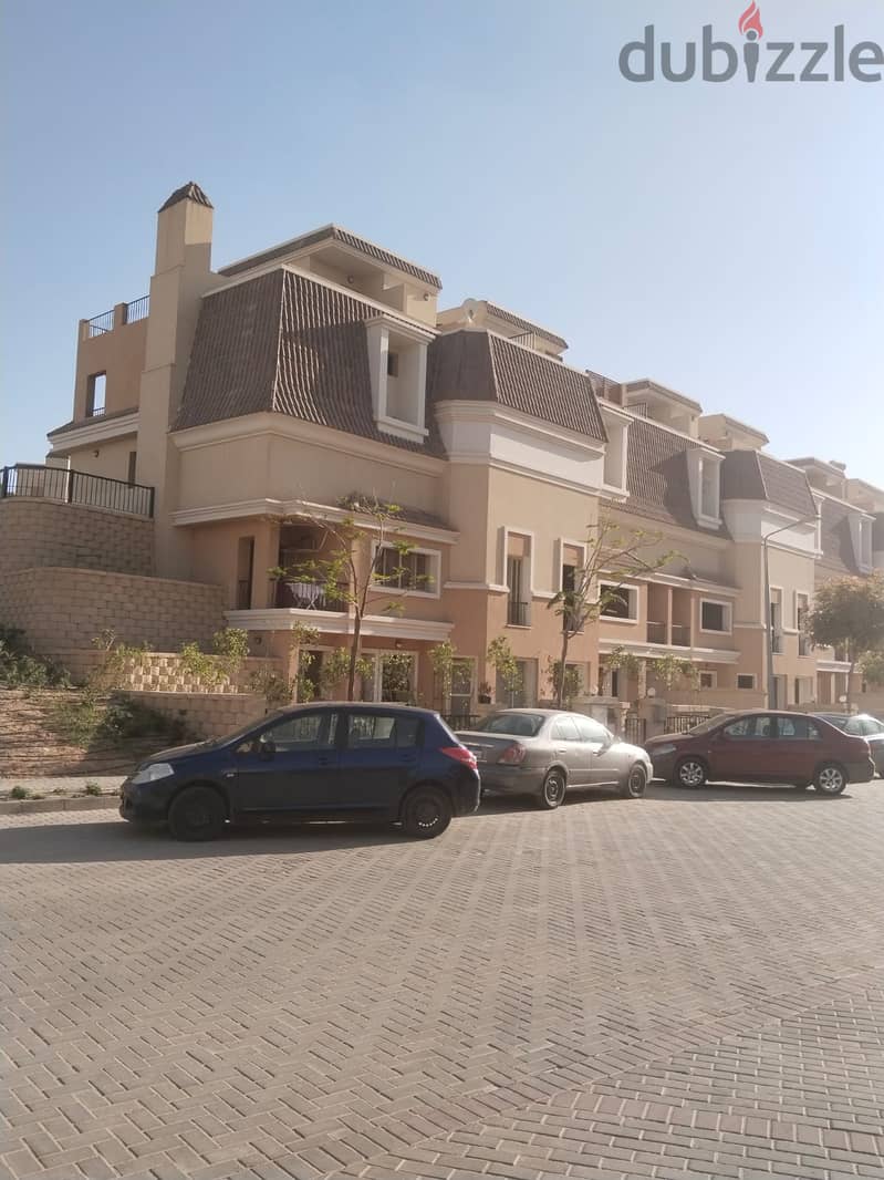 Duplex on landscape and lake area, 158 sqm, with 60 sqm garden, in Sarai Compound, New Cairo, near Mostakbal City 37