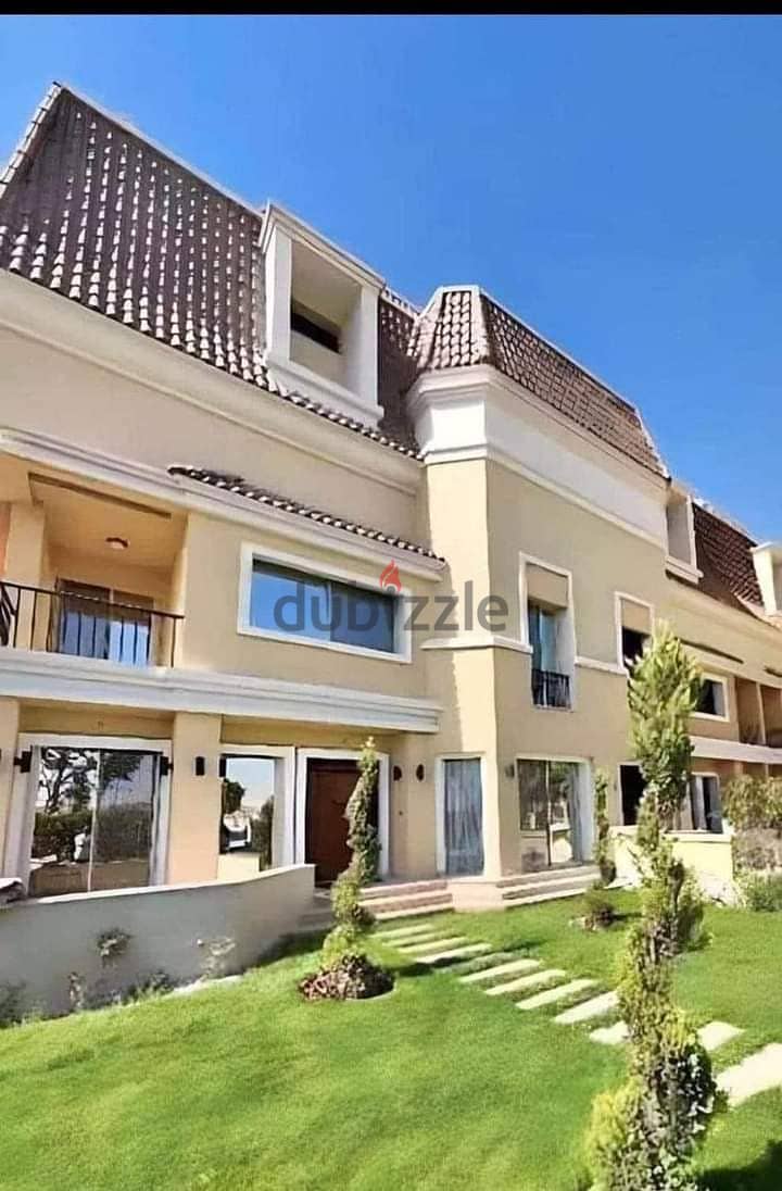 Corner villa for sale in Sarai Compound, next to Madinaty in New Cairo 2