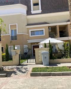 5-bedroom villa for sale in Fifth Settlement, Sarai Compound, next to Madinaty and the American University, with a 42% discount on payment systems.