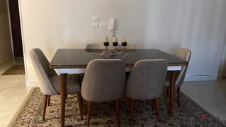 Dining table with 6 chairs 0