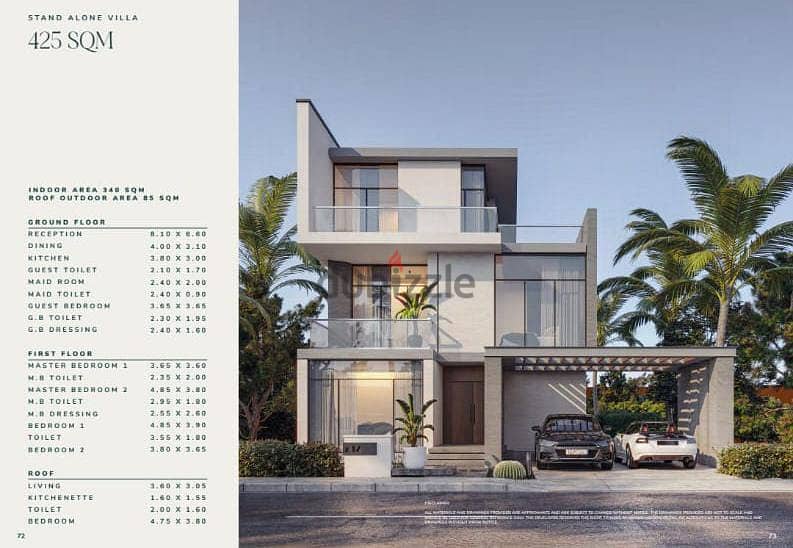 Saada compound    Stand-alone Villa for sale    land: 604m²  BUA: 425m² 1