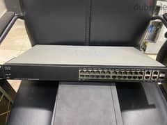 Switch Cisco SF300-24 P  Ethernet ports: 24 10/100//4 10/100/1000 Mbps