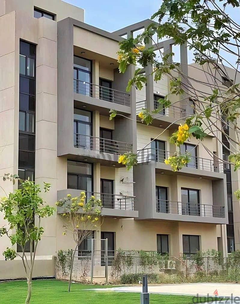 Apartment with garden (immediate receipt + finished with AC'S) for sale in the Fifth Settlement, Al Marasem Fifth Square Compound 11