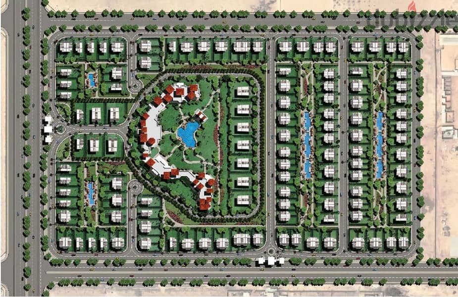 Twin villa for sale 245m with installments 7y  in Patio Vera Zayed  توين فيلا مودرن للبيع في لافيستا زايد 245م باقساط  7 سنين 6