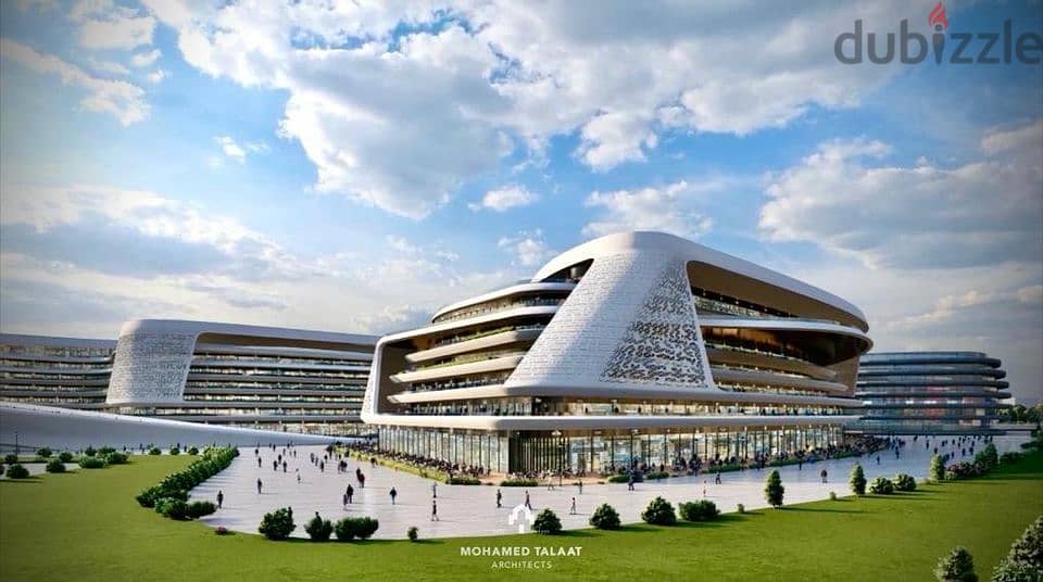Office 10m for sale in installments in Pyramids city Mall New Capital with 5% down payment and installments over 8 years and return on down payment 20 6