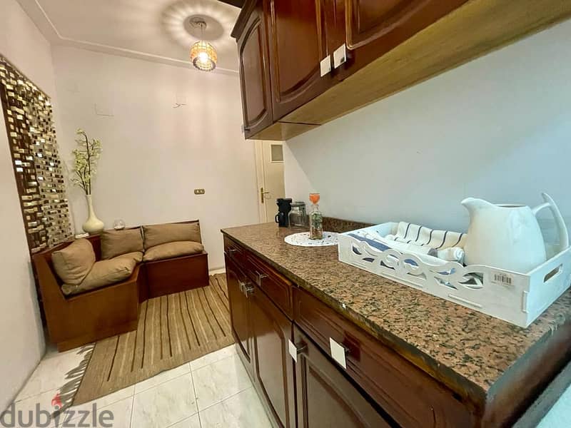 2 bedroom apartment for rent furnished in the branches of Gamaet El Dewal Street 9
