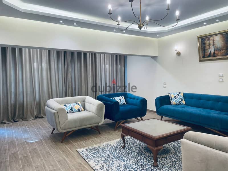 3-bedroom apartment for rent furnished in Gamaet Al-Dawwal branches 4
