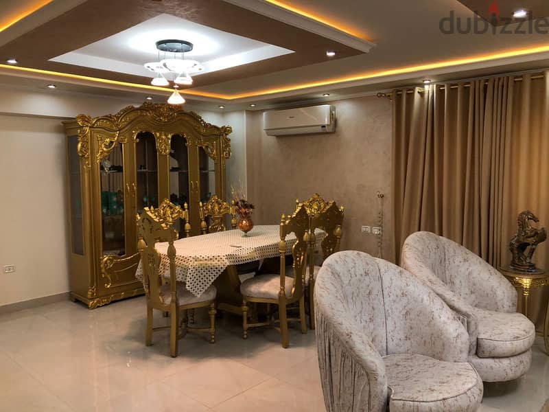 240 sqm super luxury apartment for sale, furnished, in Agouza 1