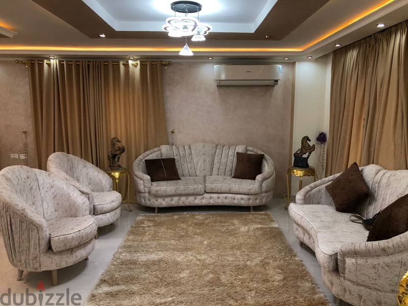 240 sqm super luxury apartment for sale, furnished, in Agouza 3